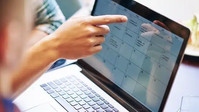 Calendário e-commerce